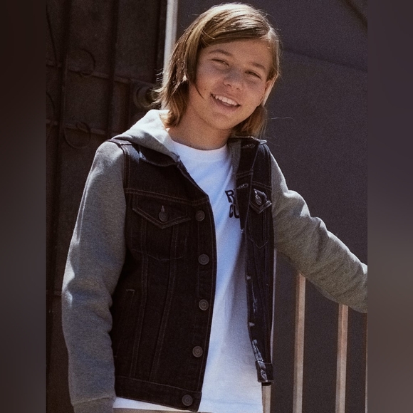 RSQ 2fer Hooded Denim Jacket – Size XL (NWT) - Picture 2 of 7